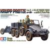 Tamiya Modellino Protze 1 Tono (6x4) Kfz. 69 Gancio di Traino Camion Con 3.7cm + TAMIYA