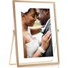 Lawrence Frames Cavalletto in metallo Float Cornice portafoto 4x6, oro