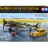 TAMIYA Modellino Aereo Focke-Wulf Fw190 D-9 Jv44 & Citroen 11cv Staff Auto Set TAMIYA