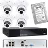 Vultech KIT PoE NVR 4 canali 5MP 4 telecamere 2MP Varifocale 2,8 - 12mm dome Vultech