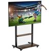 UNHO Supporto TV da Pavimento con Ruote per Schermi 40-100 Pollici: Supporto TV