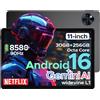 DOOGEETab U11 Pro Android 16 Tablet 11 Pollici, 30GB RAM+256GB ROM (2TB TF), Uni