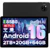POPUX Tab A9+ Android 16 Tablet 11 Pollici, Unisoc T7200 Octa Core, 8580mAh, 90Hz-1080