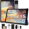 RUSHAR Tablet 10.6 Pollici con Tastiera, Android 15 Tablet con 36GB RAM+512GB RO