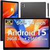 BEYNIVAN Tablet 14 Pollici 5G WiFi,Android 15 Tablet 36GB RAM+256GB ROM,20W/1158