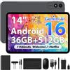 WOREGOO 14 Pollici Android 16 Tablet, 4G LTE e 5G WiFi, Tablet in Offerta Octa-C