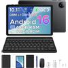 POPUX P10 Tablet Android 16 10 Pollici,48 GB RAM+128 GB ROM/2TB,Tablet con Tasti