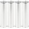 cyclingcolors 4x Piedini Gambe per mobili Ø50 mm altezza 150 mm in alluminio con regolazione 7 mm universali per divano armadio cucina bagno cromo opaco