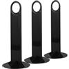 KJHBV Porta Coni per Dischi da Calcio 3 Unitá in Pp Nero Design Multifunzionale Resistente per Attrezzatura Allenamento Sportiva Semplice e Stilosa