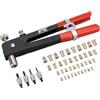 PERFORMANCE TOOL W2006 SAE - Set di Dadi rivettati, rivettatrice, Pistola per Dadi per rivettatura, rivettatrice Manuale, rivettatrice, rivettatrice con 45 Pezzi, Dadi per Rivetti metrici Inclusi