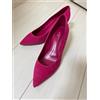 LOUIS VUITTON decolte a punta scamosciate tacco rosa misura 36,5 (23,5 cm)...