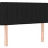 vidaXL Testiera nera 100x5x78/88 cm in tessuto