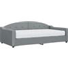 vidaXL Divano letto con materasso Grigio chiaro 100x200 cm Tessuto