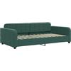 vidaXL Letto da giorno verde scuro 90x200 cm in velluto