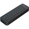 ORICO Hub USB Orico CT2U3-10AB a 10 porte USB-A 3.0 nero