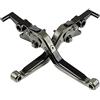 MZ-STORE Motociclo Regolabile Leva della Frizione del Freno CNC Alluminio per Tmax 500 T-max500 2001 2002 2003 2004 2005 2006 2007-Titanio+Nero