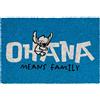 Grupo Erik Zerbino Stitch - Zerbino Ingresso Esterno Cocco Divertente 40x60 cm con Base in PVC Antiscivolo | Tappeto Ingresso Esterno: Lilo e Stitch Gadget