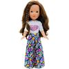 FOLK Bambola Pepa's Vidal Rosse Dolls Original 41 cm. 100% vinile con pantaloni Campana di design edizione speciale limitata. Prodotto in Spagna