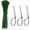 YELARXI Fascette fermacavi in plastica, autobloccanti, 15,2 cm, adatte per casa, giardino, ufficio, officina e viaggi, confezione da 100, verde scuro