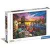 Clementoni 33552 Collection Manhattan Balcony Sunset 3000 Pieces, Jigsaw Puzzle