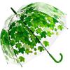 FytStycale Ombrello Foglia D'acero Trasparente Effetto Fresco Ombrello Trasparente con Foglie Leggero Accessorio Moda per Pioggia, Verde
