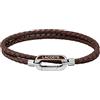 Lacoste Braccialetto in pelle da uomo Collezione STARBOARD disponibile in Brown Taglia unica