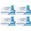 Sensodyne Fresh Cleaning, Dentifricio per denti sensibili, Offre Protezione Duratura, Denti Forti e Gengive Sane, 75ml (Confezione da 4)