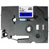 compatibile con BROTHER Nastro Compatibile Laminato Nero su Blu (9mm X 8m) per BROTHER TZe-521