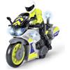 Dickie Toys - Polizia Moto - Giocattolo Moto con Personaggio Poliziotto per Bambini dai 3 Anni in su, con Luce Blu e Sirena, Ruota Libera, Lunghezza 17 cm