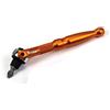Titan Tools 11323 - Cacciavite a cricchetto con testa girevole a 90 denti, attacco da 1/4 x 10,2 cm, colore: Arancione