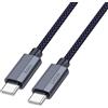 Cellularepairassistance CAVO DATI TYPE-C A TYPE-C 1,80 METRI QC3.0 PD 5A 240W BLU SCURO | HOCO U134
