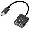 Cellularepairassistance CAVO ADATTATORE AUDIO DA USB TYPE-C A 2X JACK DA 3,5 MM EWENT EC1645