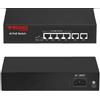 HUB SWITCH DI RETE 6 PORTE CON 4 PORTE POE TECNOACCESSORI TC-P4EH2EH 10/100MBPS 60W
