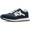 Armani Exchange Uomo Side Geometric Logo Motifs Sneaker, Navy+ off, 43 EU, Navy off, 43 EU
