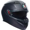 AGV CASCO INTEGRALE K3 AGV E2206 MPLK MATT BLACK AGV : Taglia Int - S