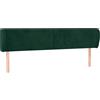 vidaXL Testiera con orecchie verde scuro 163x23x78/88 cm in velluto