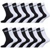 UMBRO Calzini Uomo sportivo, set di 20, Calze Uomo Lunghe, corsa, antiscivolo, Nero, Bianchi, Taglie 43/46