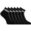 KTM Calzino da uomo - Set di 6 calzini a metà alta da uomo, Nero, 39-42