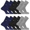 pierre cardin underwear Pierre Cardin Calzino da uomo in cotone pettinato, set di 6 calzini alti da uomo, comodi e morbidi, neri, taglia 40/46, NR, 40-46