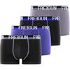 FREEGUN Fg/1/Bc/Pk4/Gsa Boxer Corti, Nero, XXL (Pacco da 4) Uomo