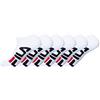 FILA Calzini Uomo Leggero Set di 6 Calze Sportive Uomo, morbidi e resistenti, Bianchi, Taglie 43/46