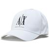Armani Exchange Cappellino da Baseball da Donna, con Logo Studs, Bianco/opulento, Taglia Unica, Bianco/Giardino opulento, Taglia Unica