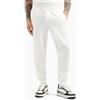 Armani Exchange A | X ARMANI EXCHANGE Armani Exchange - Pantaloni jogger da uomo in cotone elasticizzato, bianco sporco, XXL