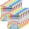 YOUKAI Set di 12 penne gel profumate glitterate colorate, per scrittura scorrevole, kit di cancelleria, penne profumate e profumate, per ragazze, bambini, artigianato, scuola, calza della Befana (12)