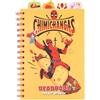 Grupo Erik Quaderno Appunti A5 Marvel Deadpool - Taccuino con Anelli Bullet Journal Puntinato Diviso in Sezioni con 4 Separatori e Copertina Morbida, 160 Pagine | Scuola Cancelleria, Diario Personale