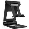 TooQ PH-KEOPS-NOCHE - Supporto da tavolo regolabile per telefono/tablet fino a 10, nero.