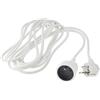 PremiumCord Prolunga 230V 5m con protezione per bambini, cavo di alimentazione, cavo di alimentazione, prolunga Schuko, femmina-maschio tipo F, colore bianco PPE1-05 5 m