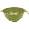 Fackelmann 687076 Colino a Piede, Scolatoio Scolapiatti in Plastica Smerigliata, Verde, Plastica Bio, 31x24cm