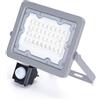 VoltShine Proiettore LED da 30 W, luce fredda da 6500 K, impermeabile (IP65) e sensore di movimento. Ideale per illuminare giardini, cortili e terrazze con efficienza e stile.