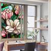GarveeLife Pellicola statica per finestre, con motivo floreale classico, opaca, protezione dai raggi UV e dal sole, rimovibile e decorativa per il soggiorno, 60 x 100 cm